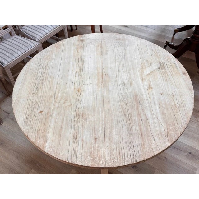 Biedermeier Fruitwood Tilt Top Round Breakfast Table, 19th C For Sale - Image 12 of 12