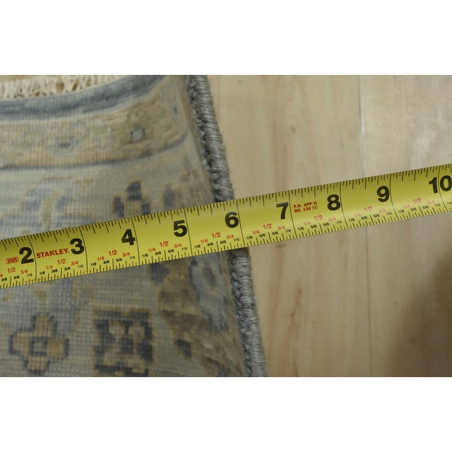 Anatolia Rug 8’11” X 12’2” Gray Wool Modern Hand-Knotted Oriental Carpet For Sale - Image 11 of 12