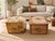 Bohemian Vintage Kilim Cube Stool Pair in the Style of George Smith For Sale - Image 12 of 12
