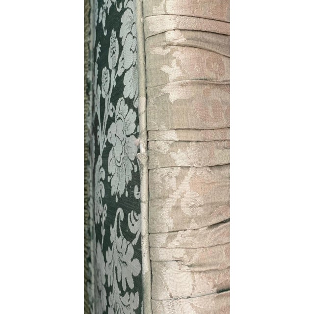 Silk Upholstered Antique Chaise For Sale - Image 11 of 12