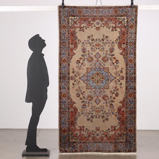 Kula wool carpet, large knot, manual production. This piece is attributed to the mentioned designer/maker. It has no...