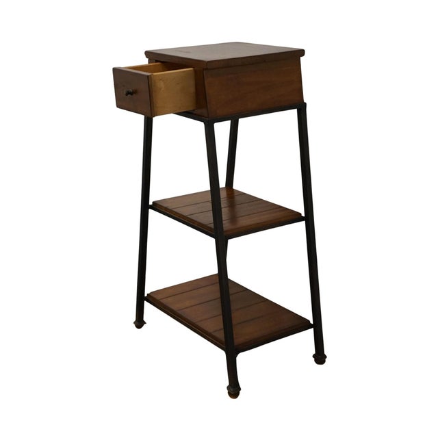 Rare Bob Timberlake Antiqued Cherry Rustic Contemporary Style 21" Tiered Accent End Table For Sale In Kansas City - Image 6 of 12