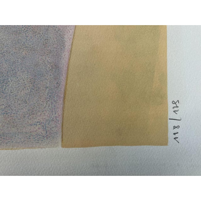 Modern Alain Bonnefoit, Melancholy Nude, 1976, Original Lithograph For Sale - Image 3 of 6
