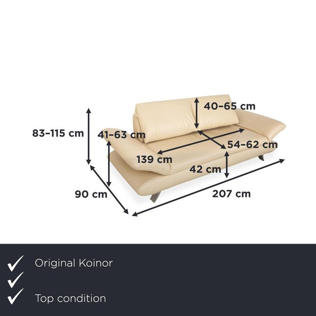 The Koinor Velluti combines modern design with first-class seating comfort. This elegant three-seater sofa impresses with...