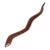 American Folk Art Hand-Carved Rosewood Snake For Sale