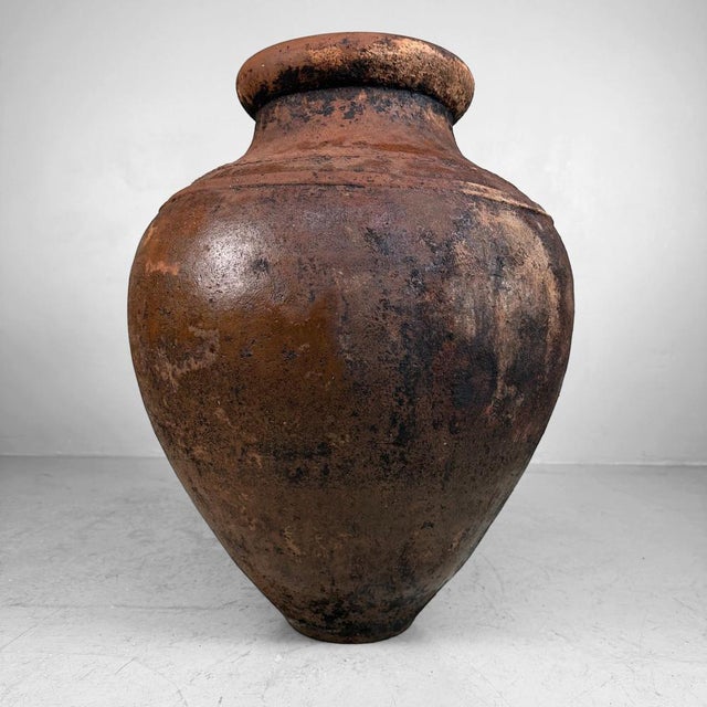Ceramic Large Antique Terracotta Jar, 1890s For Sale - Image 7 of 15