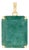Statement 14.22 Carat Natural Green Emerald Solitaire Pendant in 14k Yellow Gold For Sale