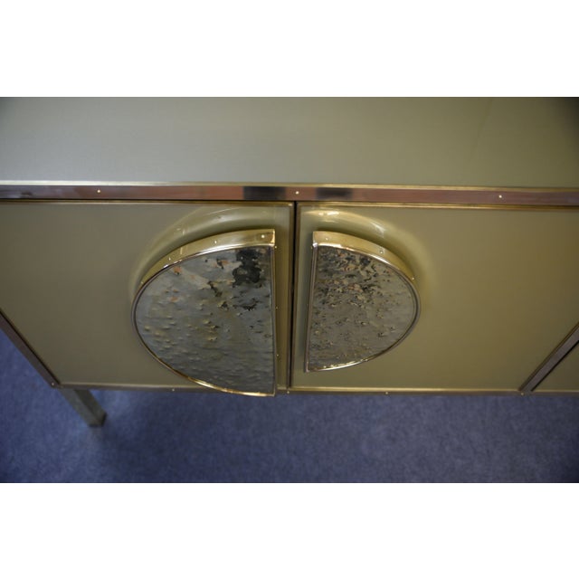 Sideboard in HGold Glass and Brass from Justfurnituress SRL For Sale - Image 12 of 17