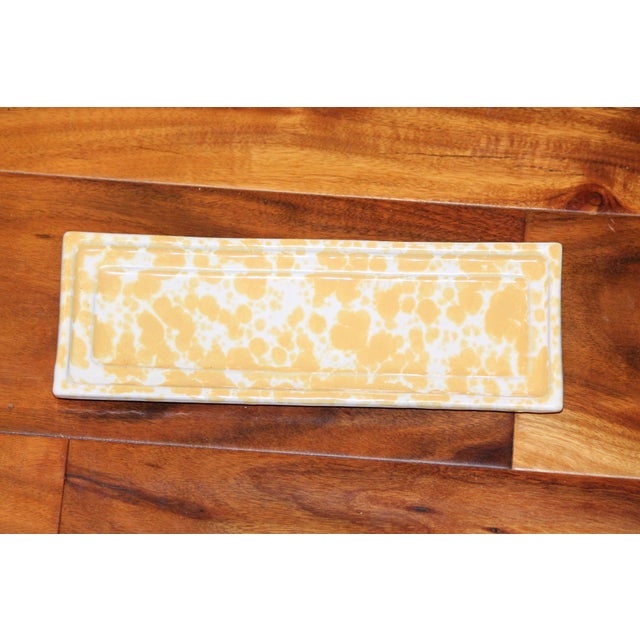 Ceramic Rare, Complete, Vintage David Gil Bennington Pottery Spongeware Condiment Set For Sale - Image 7 of 7