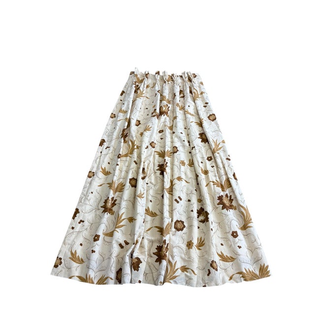 Early 21st Century Custom Lee Jofa Floral Pinch Pleat Curtains - 2 Panels 76” For Sale - Image 5 of 12