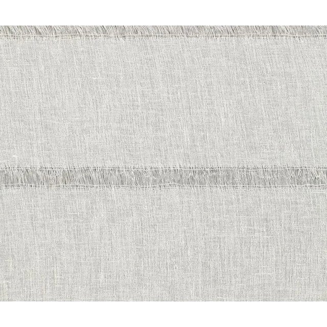 Sample - Schumacher High Tide Sheer Fabric in Eggshell For Sale
