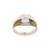 14k Solid Yellow Gold Natural Aquamarine Gemstone Ring Size 6 For Sale - Image 4 of 5