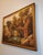 Stunningly beautiful antique vintage original oil landscape painting on canvas best described as a "golden hued" colors....