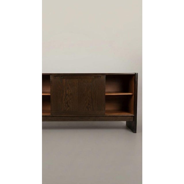 1960s Danish Dark Oak Low Sideboard from Skovby, 1960s For Sale - Image 5 of 8