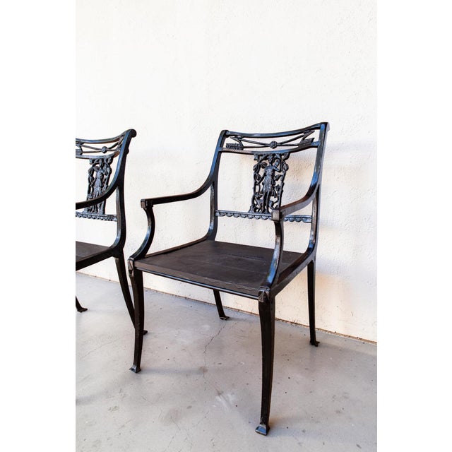 Molla Molla Diana the Huntress Powder Coated Iron Chairs — A Pair For Sale - Image 4 of 12