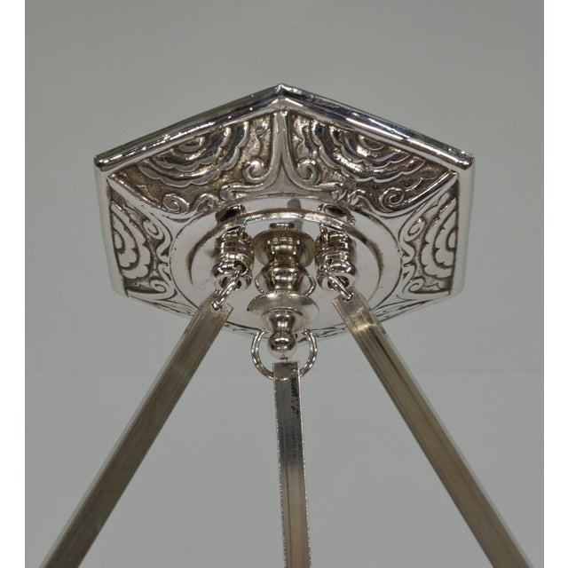 Degue & Jamain French Art Deco Pendant Light 1930s - 2 Available For Sale - Image 9 of 13