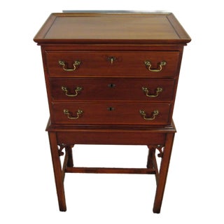 Statton Solid Cherry Silverware Chest For Sale