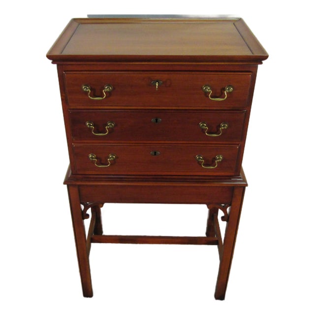 Statton Solid Cherry Silverware Chest For Sale