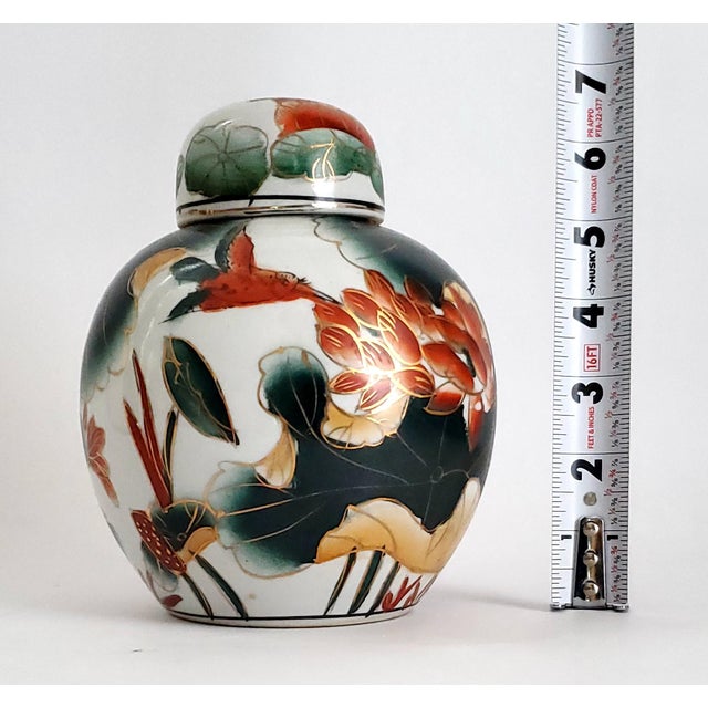 Chinoiserie Vintage Chinese Porcelain Ginger Jar With Hummingbird For Sale - Image 3 of 12