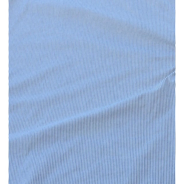 French Blue & White Ticking Fabric Christmas Tree Skirt For Sale In Los Angeles - Image 6 of 6