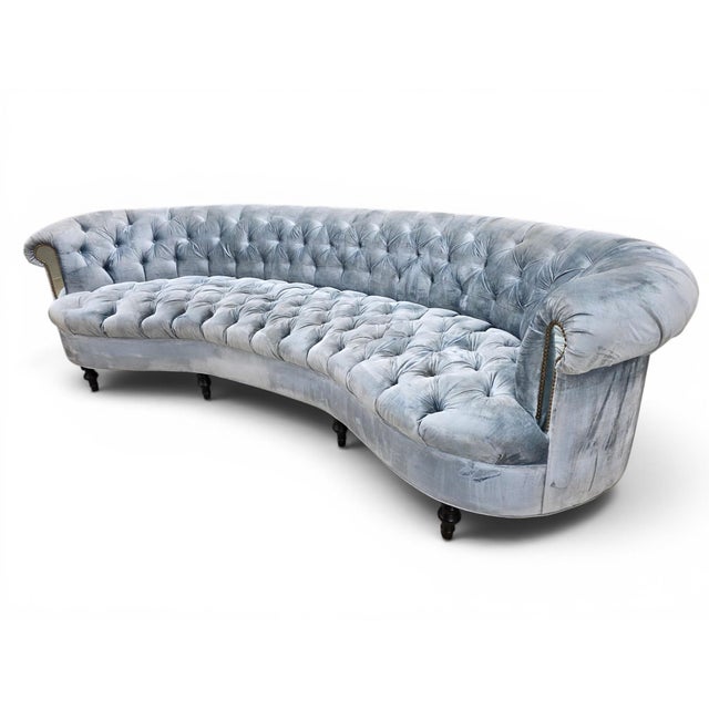 Haute House Home Rebecca Mirrored Tufted Sofa For Sale - Image 4 of 11