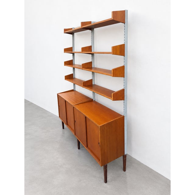 Scandinavian Teak Bookcase, Denmark, 1960s For Sale - Image 11 of 13