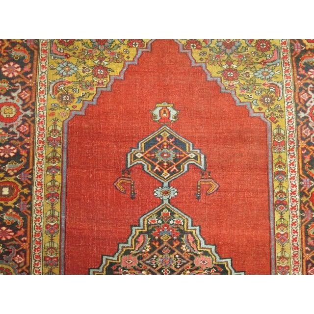 Jewel toned antique Persian Bidjar gallery size rug. 5'6'' x 11'3'' Bidjar carpets are world renowned for their superb...