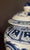 Blue and White Porcelain Chinoiserie Covered Ginger Jar With Dragon Motif For Sale In Richmond - Image 6 of 12