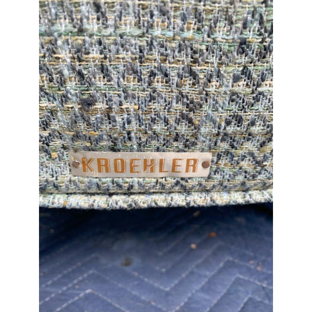 1950s Vintage Kroehler Mid Century Modern Swivel Lounge Chair For Sale - Image 9 of 9
