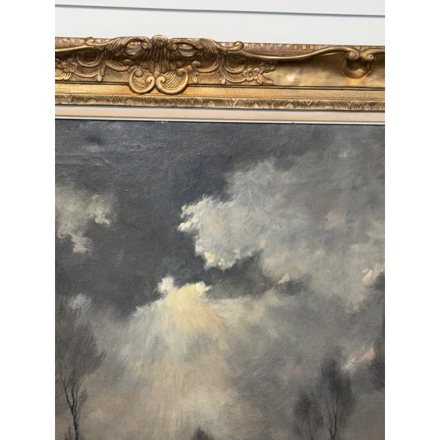 19th Century 19th Century Belgian Flemish Oil on Canvas For Sale - Image 5 of 14