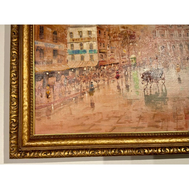 Timeless Painting of Venice by A. Silety, ornate gold frame, circa 1990’s