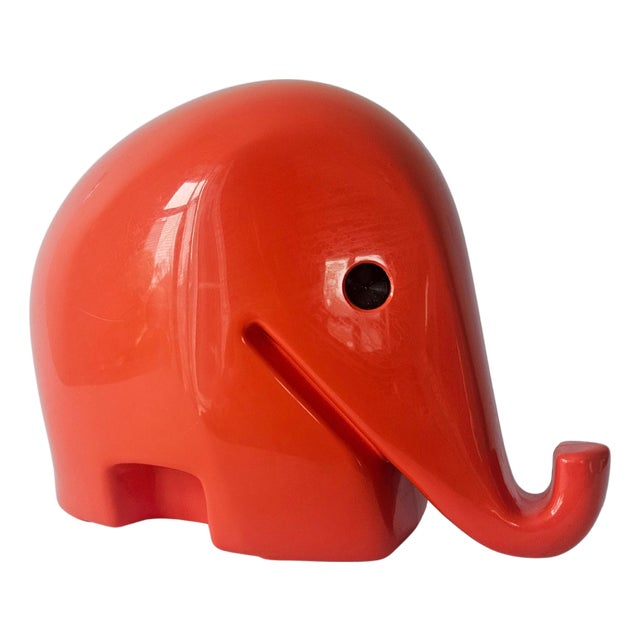 XMidcentury Money Box Elephant, Designed attributed to Luigi Colani, Drumbo, 1970s For Sale
