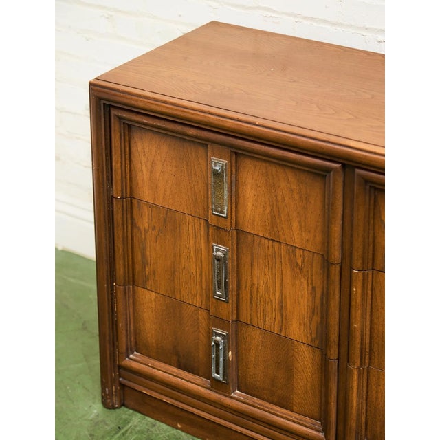 Mid-Century Modern Vintage Nine Drawer 70’s Dresser For Sale - Image 3 of 12