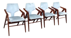 1950s Compass Chairs by Cornelis Zitman for Tecoteca - Set of 4