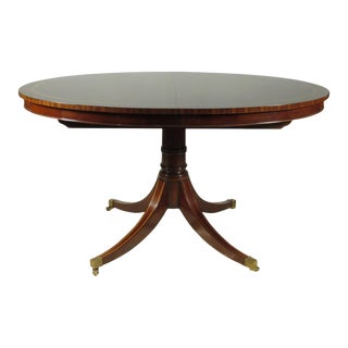 1960s Regency-Style Inlaid Dining Table For Sale