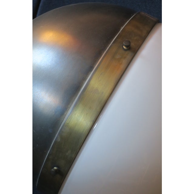 Hicks Pendant Light in Bronze and Glass by Thomas Obrien For Sale - Image 6 of 15