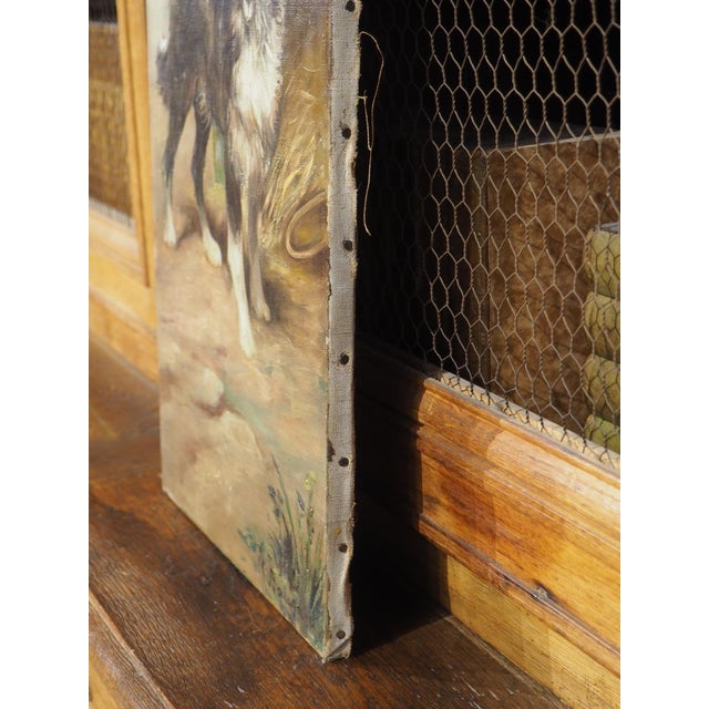 A Working Dog, Signed 19th Century French Oil on Canvas Painting For Sale - Image 9 of 15