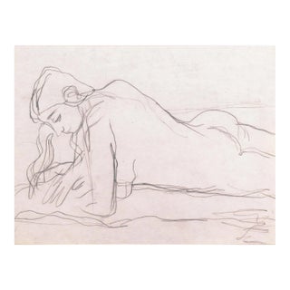 'Reclining Nude' by Victor Di Gesu, Paris, Salon D'Automne, Académie Chaumière, San Francisco Art Association, Los Angeles County Museum of Art For Sale