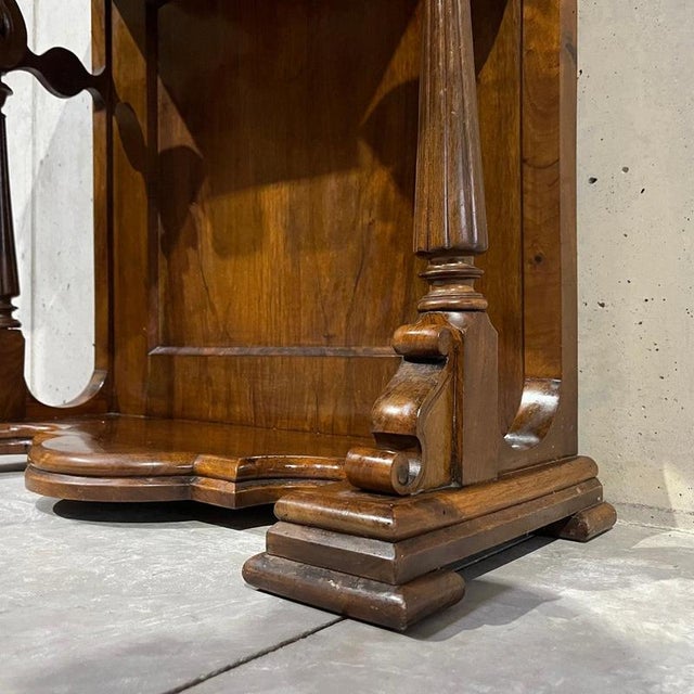 Antique Louis Philippe Console Table in Walnut For Sale - Image 9 of 16
