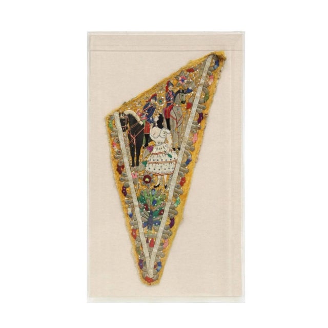 Vintage Peruvian Textile Negreria Dance Cape Framed Wall Folk Art For Sale - Image 10 of 10