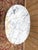 Louis XVI Style Oval Pedestal Table with Marble Top For Sale - Image 4 of 9