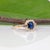 Ceylon Blue Sapphire Ring With Earth-Mined Diamond Accents: Solid 14k Gold, Size 6.75 For Sale In Columbus - Image 6 of 9