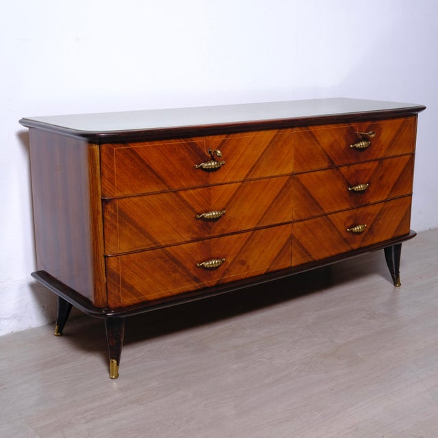 Vintage Italian Como Chest of Drawers, 1950s For Sale - Image 15 of 18