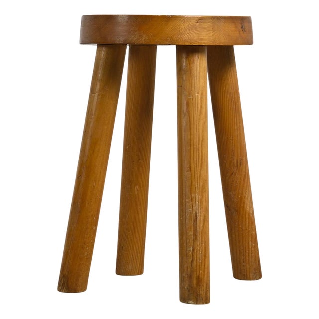 Stool by Charlotte Perriand for Les Arcs, 1960s For Sale