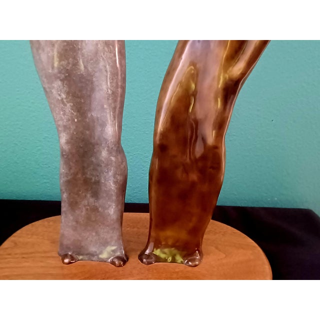 Contemporary Rare Vintage 2003 Guilloume Perez Empathy Bronze Sculpture Limited Edition 4/18 For Sale - Image 3 of 18