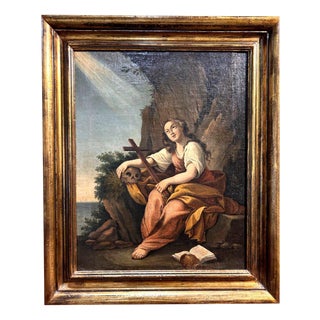 Magdalene in Ecstasy, Early 18th Century, Oil on Canvas For Sale