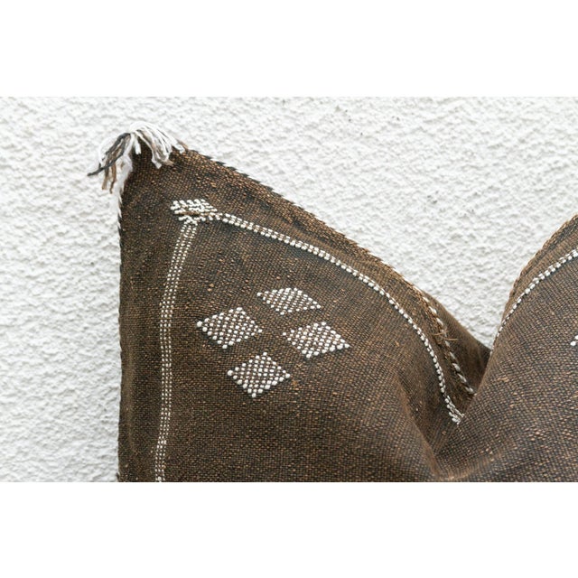 Pair of Oasis Dusk Large Silk Rug Pillows For Sale In Los Angeles - Image 6 of 8