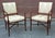 Late 20th Century Late 20th Century Pair of Hickory Chair Co Regency Style Mahogany and Upholstered Armchairs For Sale - Image 5 of 11