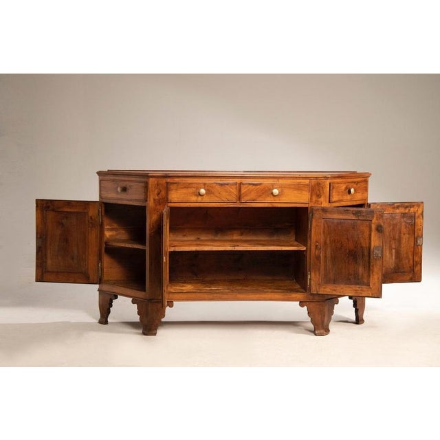 Antique Vicenza Molded Walnut Sideboard, 1850 For Sale - Image 6 of 9