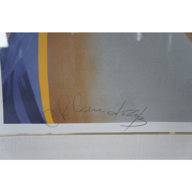 1980s 1986 Orlando Agudelo-Botero "Silent Passions" Signed Serigraph Abstract Figure For Sale - Image 5 of 13